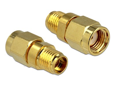 ADAPTOR RP-SMA TATA &amp;gt; SMA MAMA 88728 DELOCK foto
