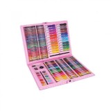 Cumpara ieftin Set creativ pentru desen si pictura, Iso Trade, 168 piese, Roz/Multicolor