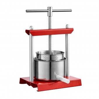 Presa manuala pentru struguri, citrice, vinete Vivatechnix Inox, capacitate 5.5 l, diametru cos 22 cm foto