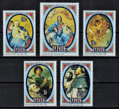 NIUE 1993 - Picturi celebre de Guido Reni / serie completa MNH (Michel 16&amp;euro;) foto