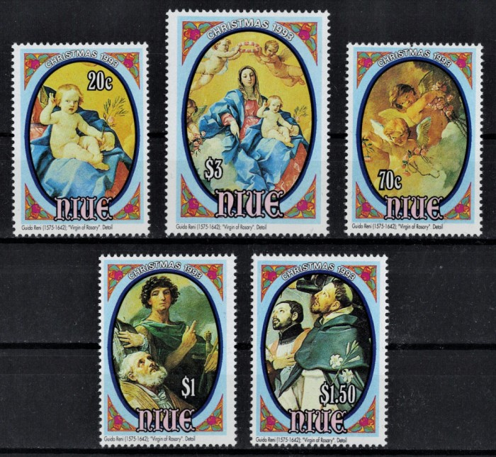 NIUE 1993 - Picturi celebre de Guido Reni / serie completa MNH (Michel 16&euro;)