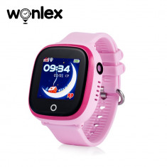 Ceas Smartwatch Pentru Copii Wonlex GW400X WiFi cu Functie Telefon, Localizare GPS, Camera, Pedometru, SOS, IP54 - Roz, Cartela SIM Cadou foto