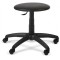 Scaun laborator operational, rotativ, baza polipropilena, piele ecologica, inaltime ajustabila, 100 kg, negru