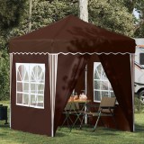 vidaXL Cort de Petrecere Pop-up Maro 195 x 195 x 245 cm 42019742