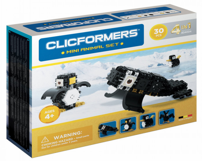 Set de construit Clicformers - Mini Animal Set 30 piese