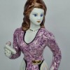 Doamna eleganta - bibelou portelan romanesc vechi, vintage
