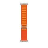 Curea THD Alpine Loop, compatibila Apple Watch Ultra2 49 mm, Apple Watch 45 mm seria 9, Apple Watch SE 44 mm, marime universala, culoarea portocaliu