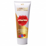 Cumpara ieftin Lubrifiant, Attraction, cu feromoni, Red Fruit, aroma fructe de padure, vegan, 75 ml