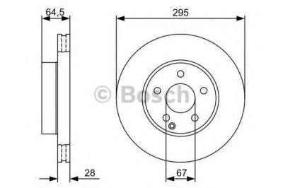 Disc frana MERCEDES C-CLASS T-Model (S204) (2007 - 2014) BOSCH 0 986 479 407 foto