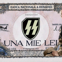 WW2 bancnota fantezie 1000 lei 1941