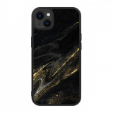 Husa iPhone 14 Plus &ndash; Skino Gold Dust, Negru - Auriu