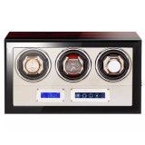 Cumpara ieftin Cutie intors ceasuri automatice iUni, Luxury Watch Winder 3 Mahon-Crem