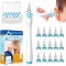 Set 17 piese aparat pentru curatarea urechilor si 16 capete, silicon, plastic, alb, albastru