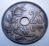 7.523 BELGIA 25 CENTIMES 1908 BELGIE, Europa, Cupru-Nichel