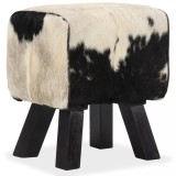 Cumpara ieftin Taburet, 40x30x45 cm, piele naturală de capră