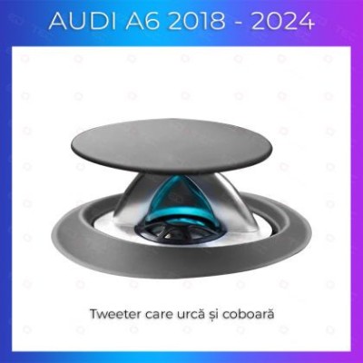 Lumini ambientale Audi A6 C8 2018-2024 Tweetere 4D electrice control telefon sau sistem original CarStore Technology foto
