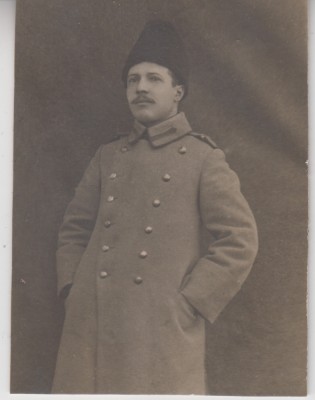 QW18 51 - Fotografie foarte veche - soldat cu rubasca - anii 1930 foto