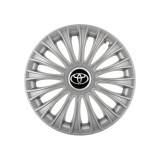 Cumpara ieftin Set 4 Capace Roti 15 inchi (R15) Dino Gri, Compatibile cuToyota