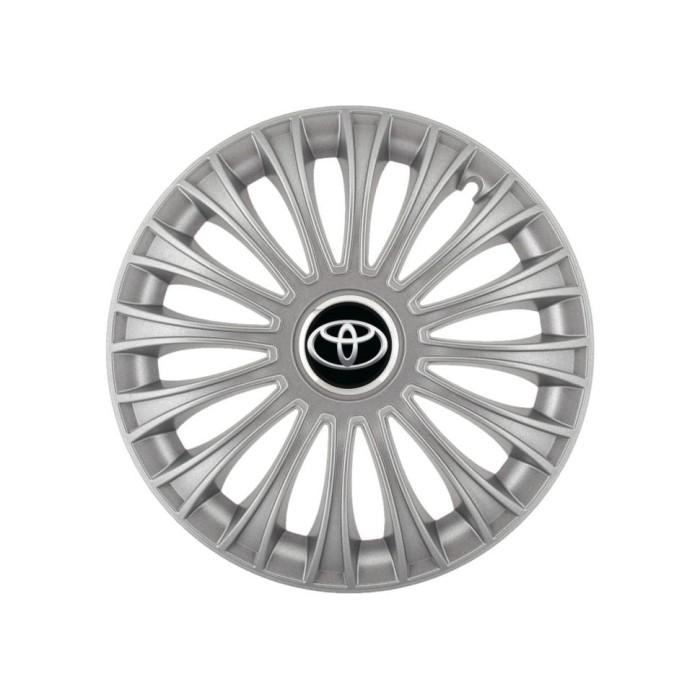Set 4 Capace Roti 15 inchi (R15) Dino Gri, Compatibile cuToyota