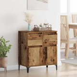 vidaXL Bufet Lemn Vechi 60 x 35 x 70 cm Lemn Ingineresc și Fier 881218