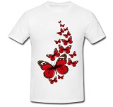 Cumpara ieftin Tricou &quot; Fluturi rosii &quot;