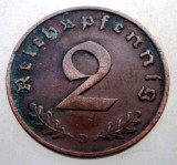 2.956 GERMANIA 2 REICHSPFENNIG 1937 D