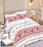 Lenjerie Pat Bumbac 6 Piese Cu Elastic 180x200 cm Imprimeu Gri/Negru/Alb/Rosu/Albastru/Verde