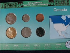 Seria completata monede - Canada 2002-2007 , 6 monede