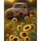 Sticker decorativ, Floarea Soarelui, Galben, 85 cm, 6381ST