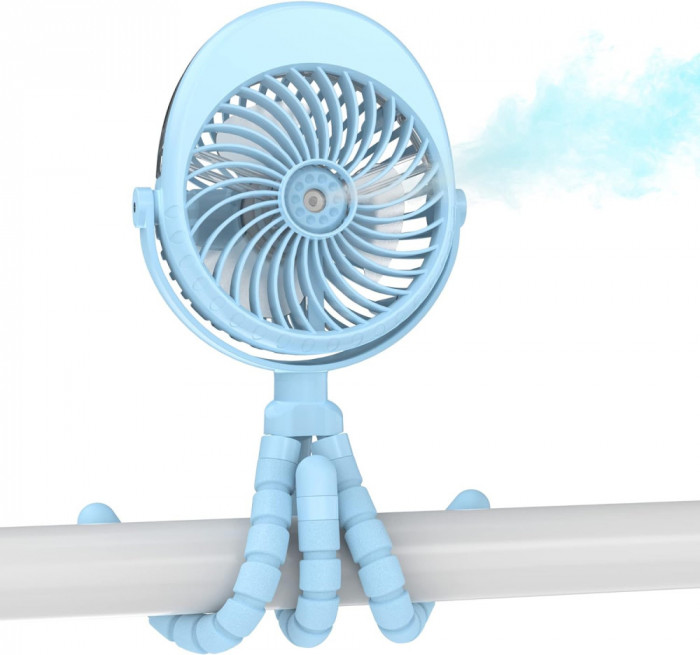 Ting Cărucior Fan, Clip On Fan pentru Baby Ventilator Portabil Re&icirc;ncărcabil Hand