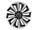 Cumpara ieftin Set 4 capace roti Fox Gri-Negru R14 pentru gama auto Citroen, Autohelix MSA