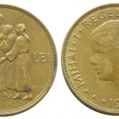 q272 MONEDA DE 20 LEI 1930 MIHAI REGENTA HORA APROAPE NECIRCULATA aUNC