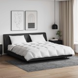 vidaXL Set de Pături cu pernă 3 pcs Alb Pene de rață 3377078