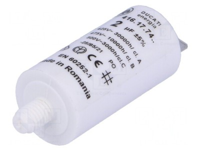 Condensator pentru Motoare 2uF 475VAC foto