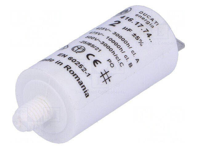 Condensator pentru Motoare 2uF 475VAC