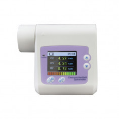 Spirometru portabil Contec, ecran LCD, debit 16 l/s, memorie interna, conexiune bluetooth foto