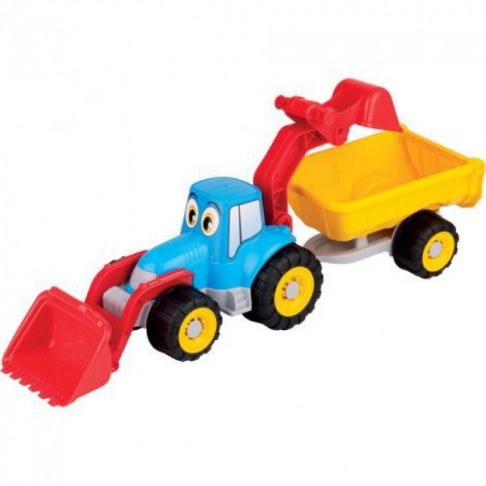 Tractor cu remorca, incarcator si cupa, 55 cm, 12 luni+