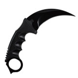 Cutit Karambit negru cu teaca si snur de agatat CS:GO