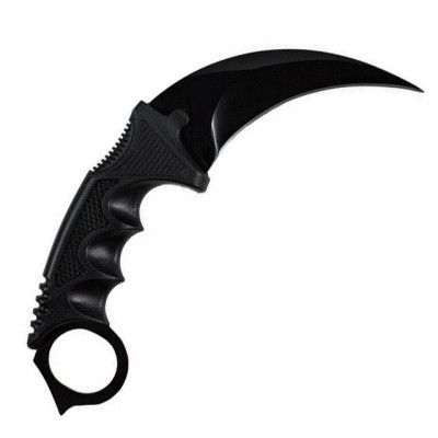 Cutit Karambit negru cu teaca si snur de agatat CS:GO foto