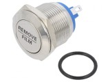 Comutator anti-vandalism 2 poziții SPST-NO 2A 36VDC IP65