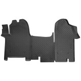 Set de 2 covorase cauciuc 3D stil tavita premium pentru Renault Master III, Opel Movano B, Nissan NV400 Interstar cu 3 locuri