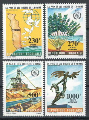 Togo 1985 Mi 1846/49 MNH - Pace si drepturile omului foto