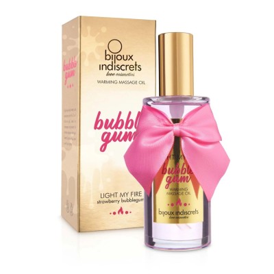 Ulei Masaj Cu Efect Incalzire Bubblegum Light My Fire, 100 ml foto