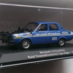 Macheta Renault 12 Gordini Transafrican (Dacia 1300) raliu 1971 - Atlas 1/43