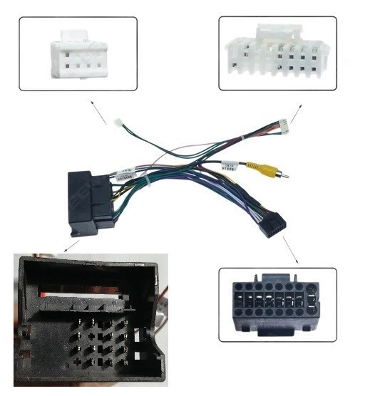 Cablu adaptor, mufa, conector Quadlock la ISO 16 pini, compatibil cu VW,  Skoda, Seat, Opel, Peugeot,BMW | Okazii.ro