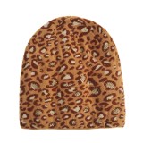 Caciula maro cu model animal print