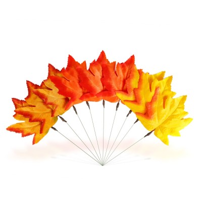 Decoratiune de toamna &amp;ndash; set frunze decorative &amp;ndash; 28 cm &amp;ndash; 9 bucati / set Best CarHome foto