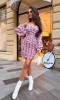 Rochie Inflorata Mulata si Incretita, Zora, Multicolor