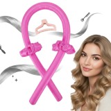 Rulou pentru bucle fără căldură, tip bigudiu, cu agrafă și elastice de păr
