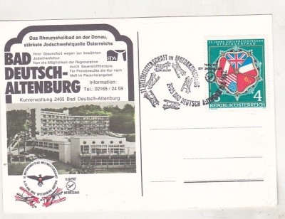 bnk fil Austria - cp stampila ocazionala 1982 - aerofilatelie foto